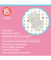 Bravado Moisture-Wick Washable Breast Pads 6pk