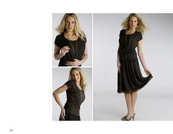 Blissfulbabes Blouson Knit Dress XL Black